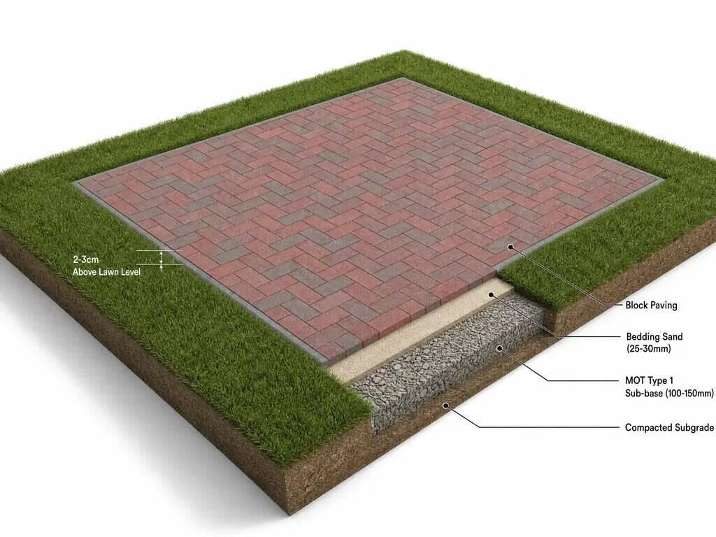 A paved base