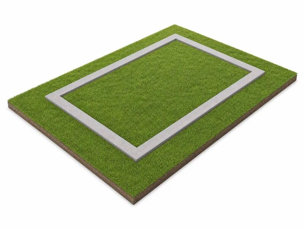 A strip-footing base