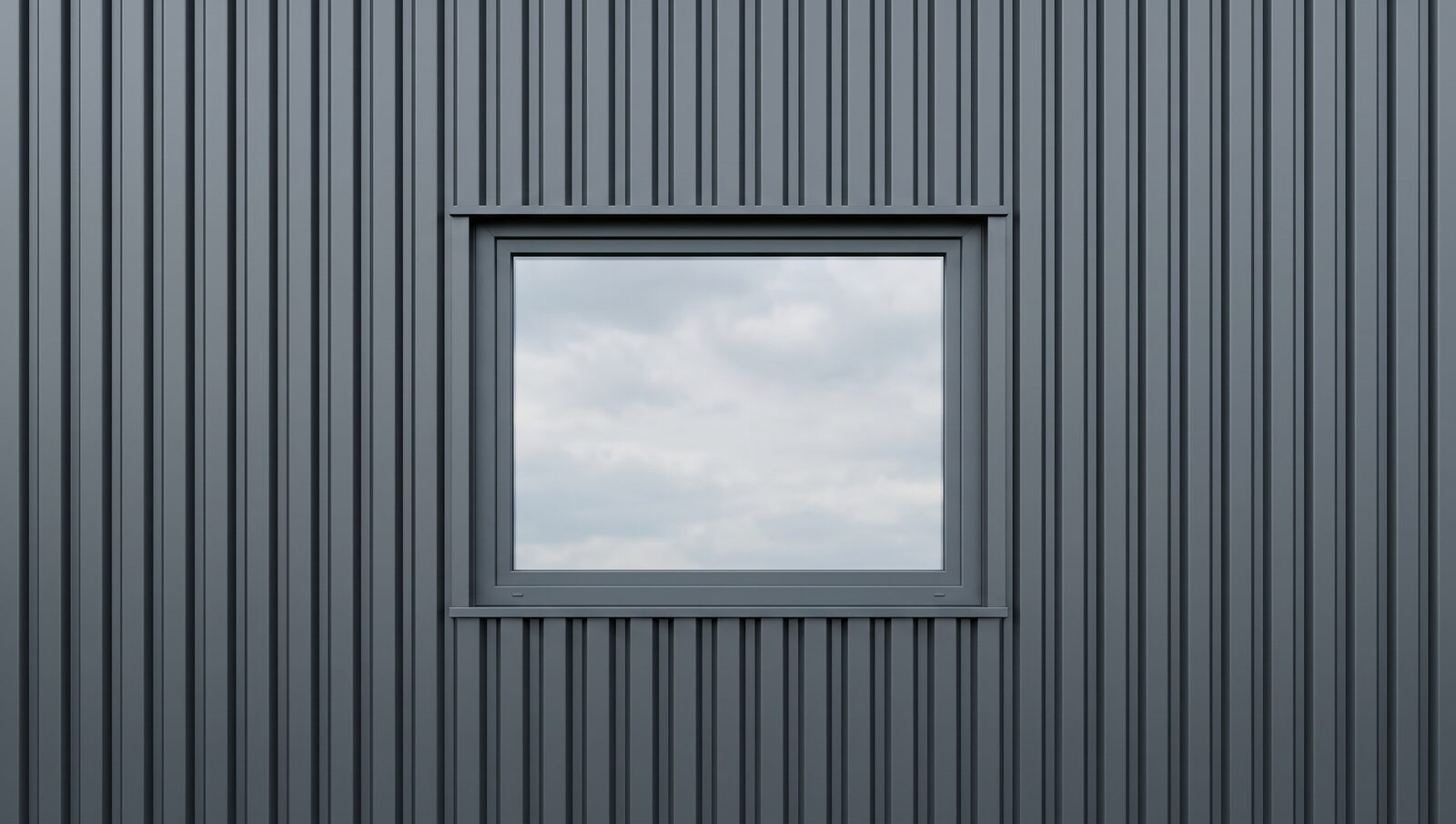 Tilt window in our steel garage bringing in natural daylight