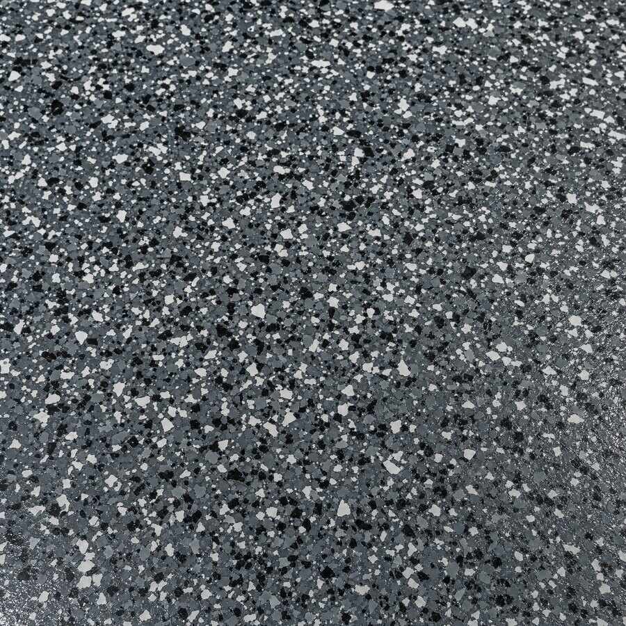 Charcoal resin flake floor blend