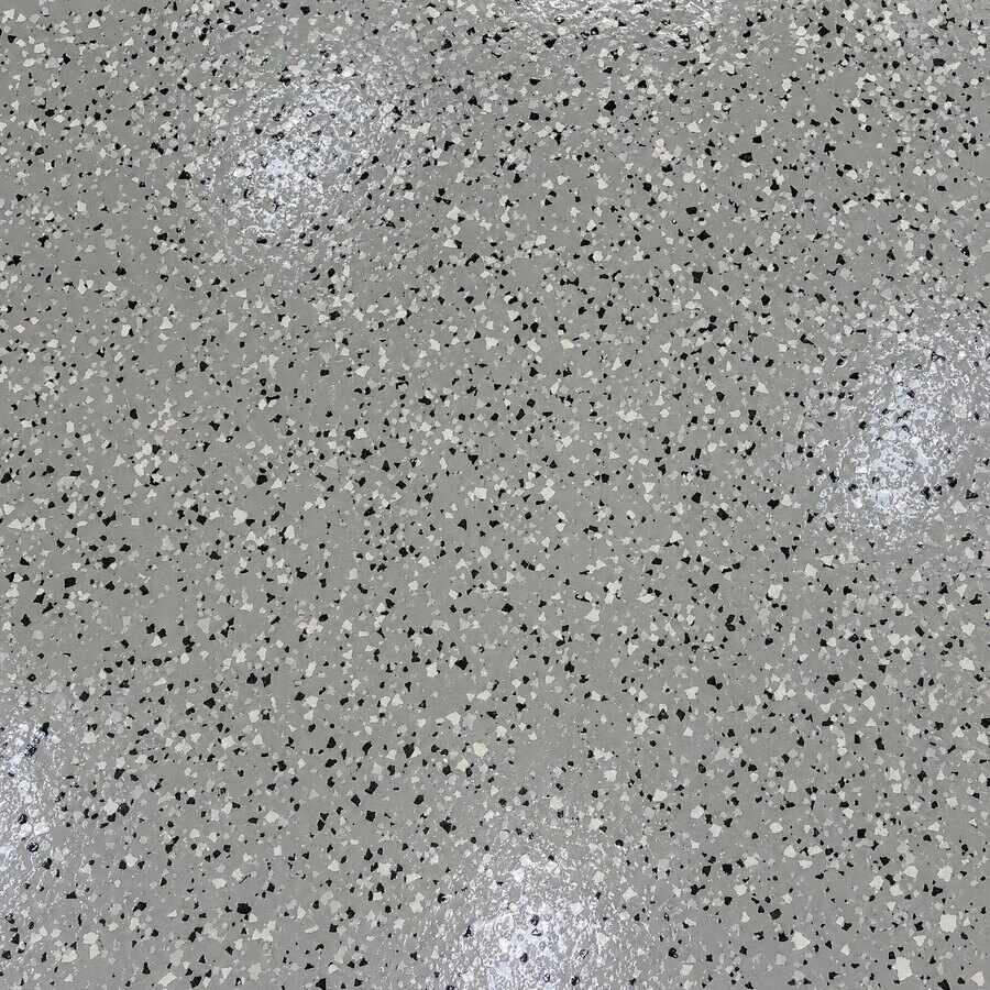 Silver-grey resin flake floor blend