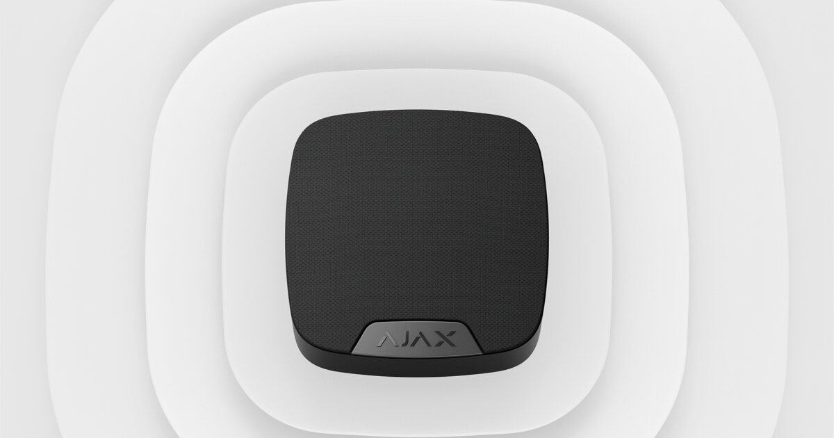 Ajax HomeSiren indoor siren, black