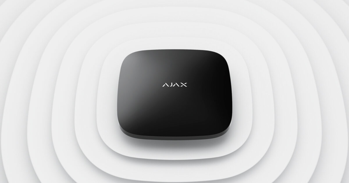 Ajax Hub 2 alarm control panel, black