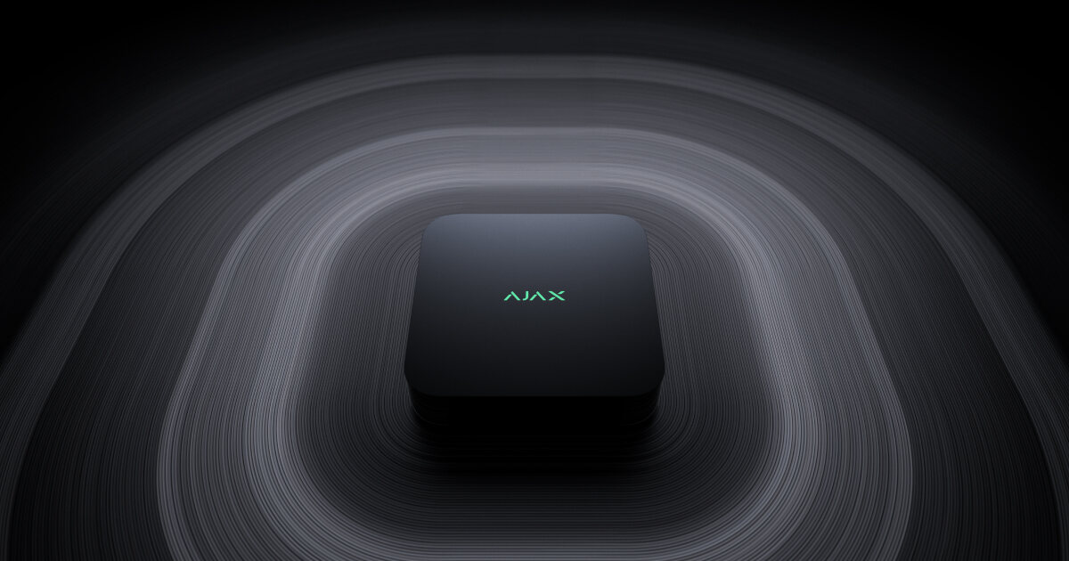 Ajax NVR network video recorder, black