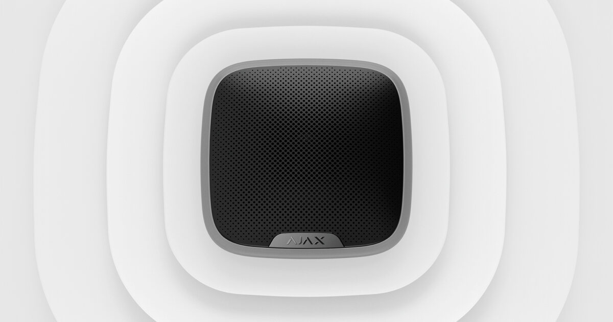 Ajax StreetSiren outdoor siren, black