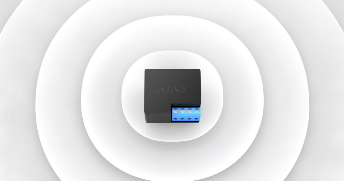 Ajax WallSwitch power relay module, black